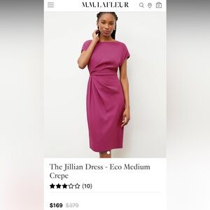 M.M.LaFleur Jillian Dress in the Berry colorway.